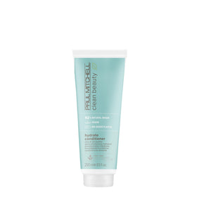 Paul Mitchell bottle front packaging showing hydrate conditioner and benefits