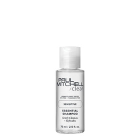 Paul Mitchell clear essential front packaging showing fragrance-free benefit