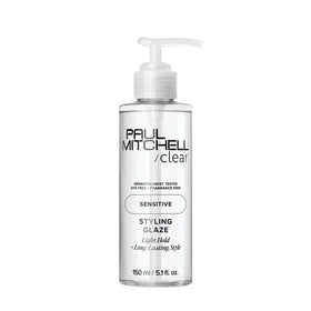 Paul Mitchell clear styling glaze front packaging showing bottle design and size