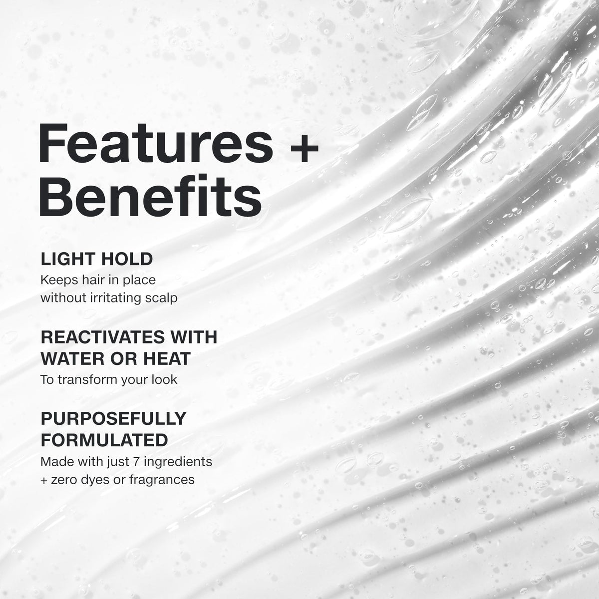 Paul Mitchell clear glaze open cap showing smooth clear gel texture for easy application