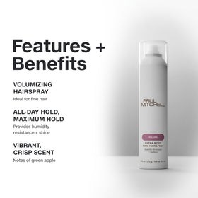 Paul Mitchell nozzle close-up illustrating fine mist for controlled application