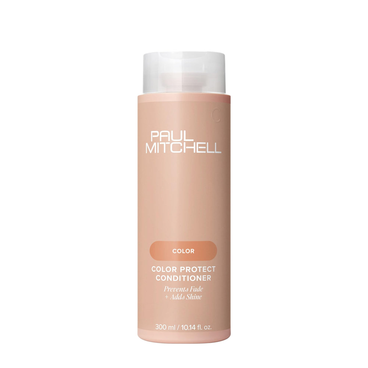 Paul Mitchell bottle front view showing label and color-safe benefit