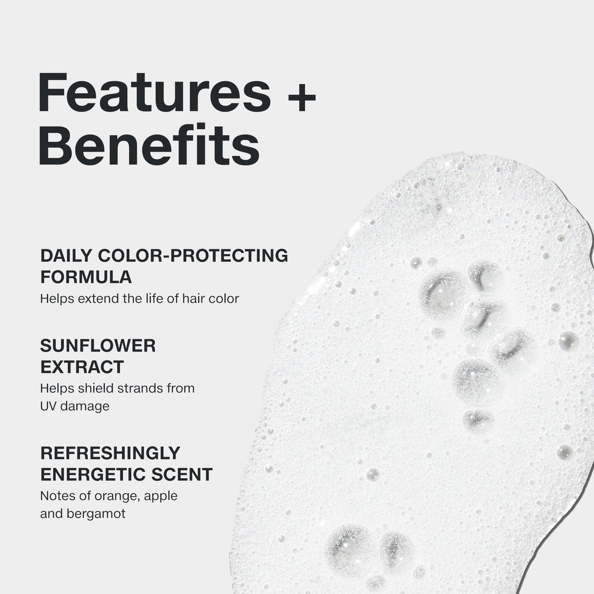 Paul Mitchell shampoo lather texture close-up showing gentle foaming and shine boost