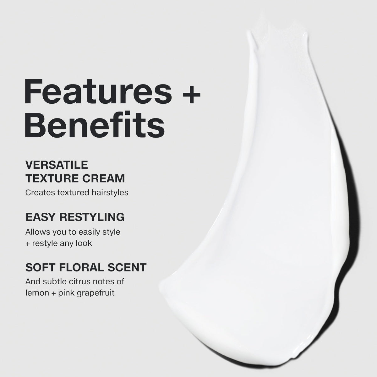 Paul Mitchell cream on palms ready to apply with easy-to-work-in texture benefit