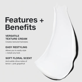 Paul Mitchell cream on palms ready to apply with easy-to-work-in texture benefit