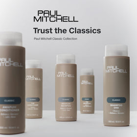 Paul Mitchell applied to wet hair illustrating improved combability and softness