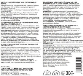 Paul Mitchell recycling-focused packaging detail, shows PCR material and lower-waste design