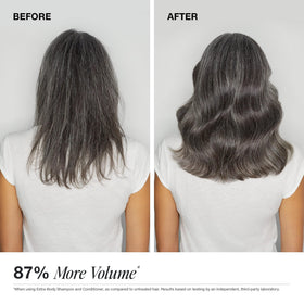 Paul Mitchell conditioner applied in shower demonstrating detangling benefit