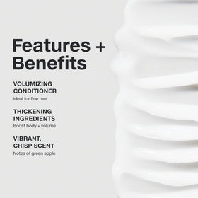 Paul Mitchell conditioner texture close-up demonstrating lightweight creamy formula and slip