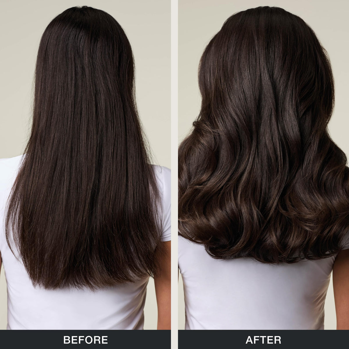 Paul Mitchell foam after blowout showing lifted, full-bodied hair benefit
