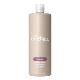 Paul Mitchell front bottle showing label and volume for easy identification and shelf appeal