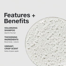 Paul Mitchell pump cap detail showing easy dispensing and controlled product use