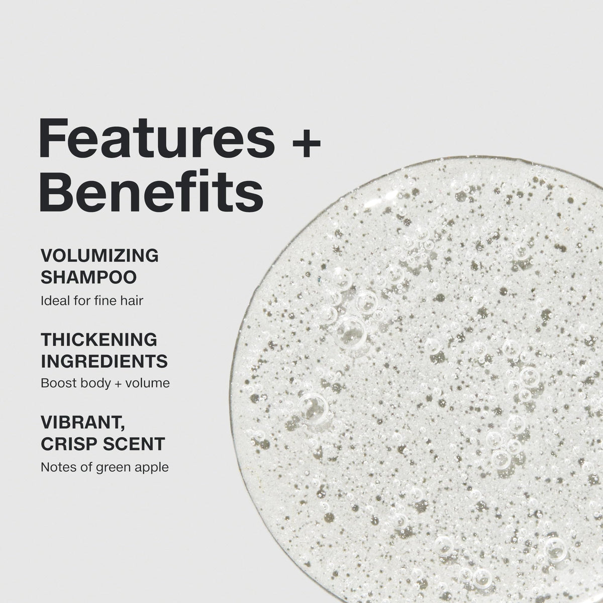 Paul Mitchell creamy lather texture demonstrating gentle cleansing and added body