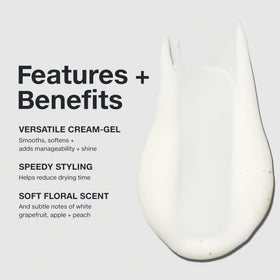 Paul Mitchell applying product to damp hair for faster drying benefit