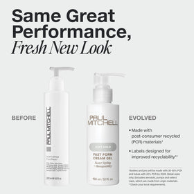 Paul Mitchell cream‑gel texture closeup showing lightweight spreadability