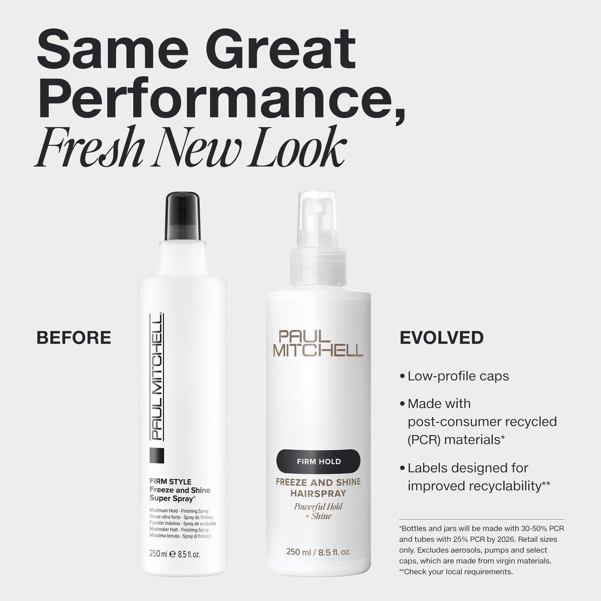 Paul Mitchell nozzle close-up highlighting precise, non-aerosol spray