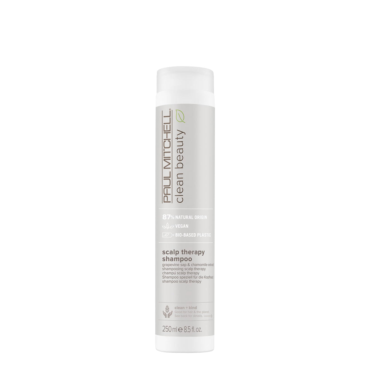 Paul Mitchell front label showing clean beauty scalp therapy benefits
