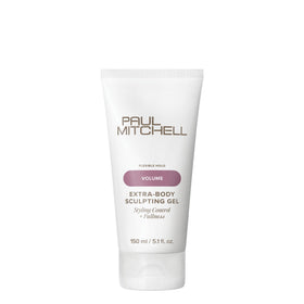 Paul Mitchell front packaging showing extra-body sculpting gel and volume benefit