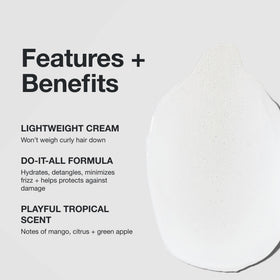 Paul Mitchell full circle cream texture close-up showing lightweight consistency benefit