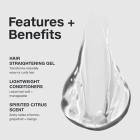 Paul Mitchell gel texture in palm showing lightweight slip benefit