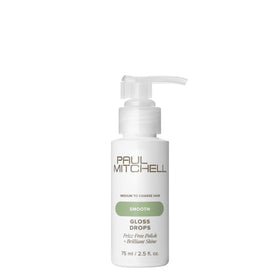 Paul Mitchell gloss drops front packaging showing bottle and label for instant recognition and shelf appeal