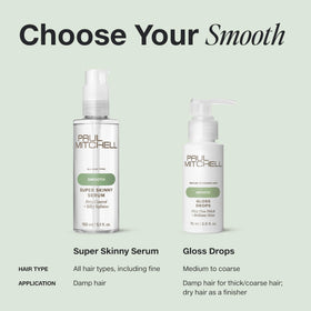 Paul Mitchell gloss drops label close-up showing ingredients and sustainable PCR packaging information