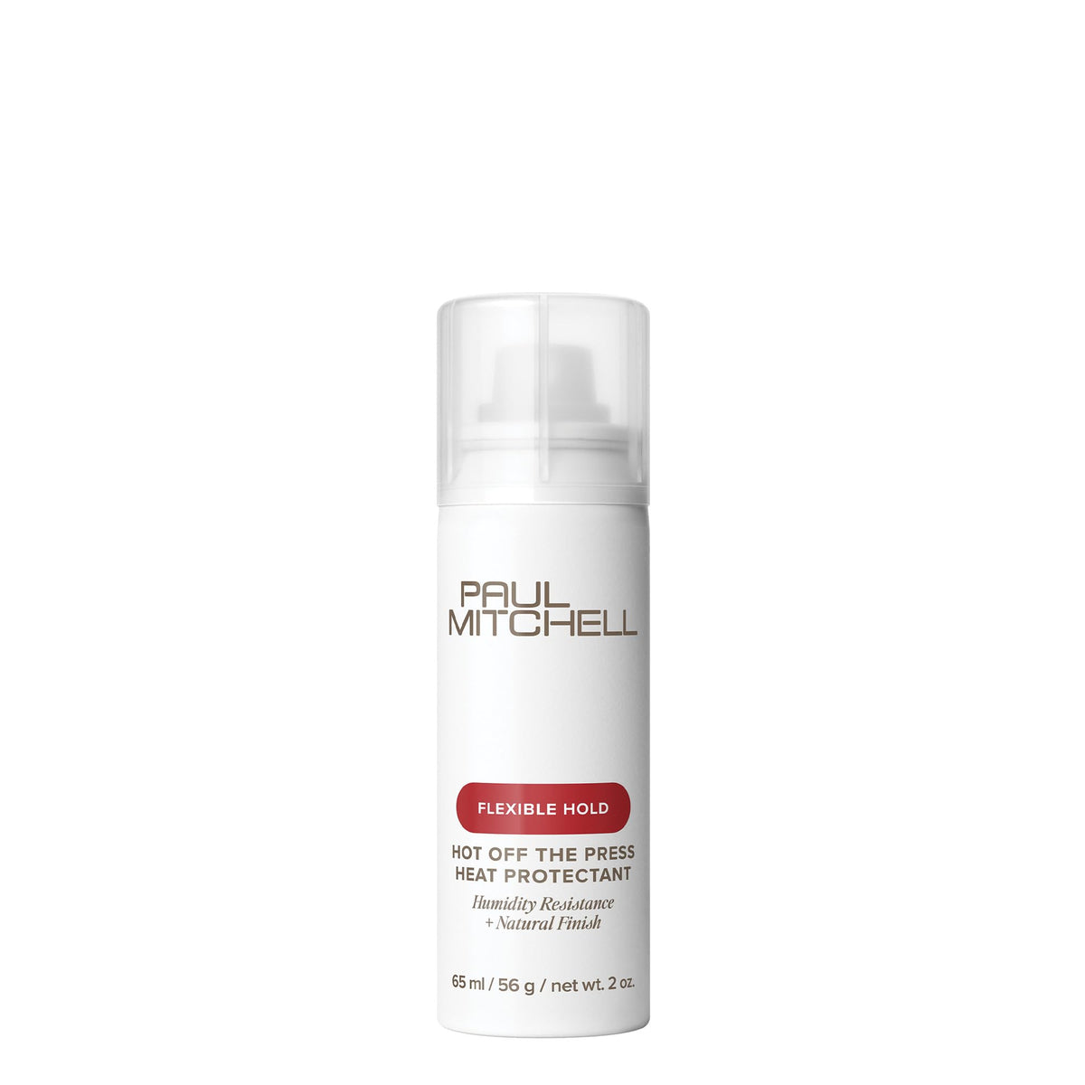 Paul Mitchell front spray bottle showing compact 2 oz size and branding for travel convenience