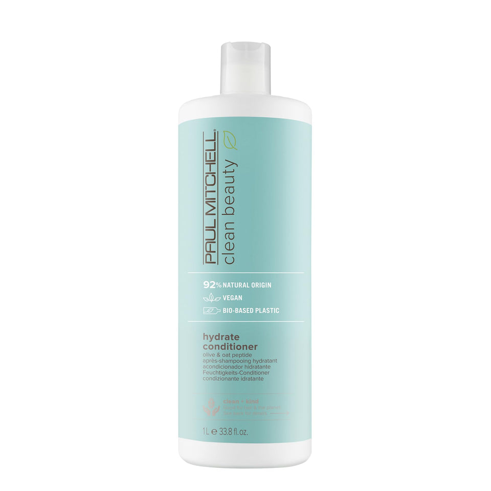 Paul Mitchell hydrate conditioner front packaging shows product and benefit of hydration