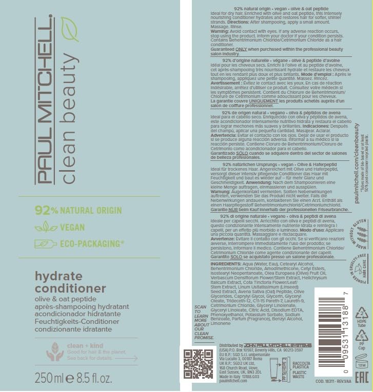 Paul Mitchell olive and oats ingredients representing nourishing hydration