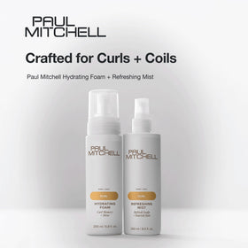 Paul Mitchell product styled on bathroom shelf implying everyday styling convenience
