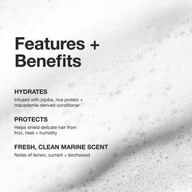Paul Mitchell cap and dispenser detail highlighting recyclable packaging benefits