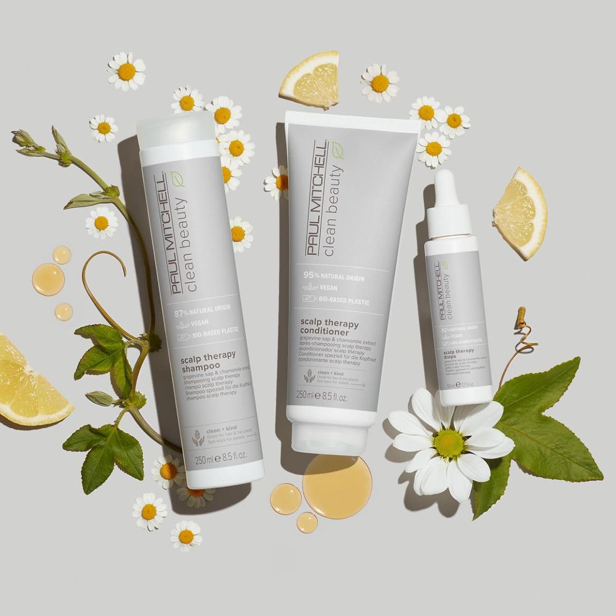 Paul Mitchell shampoo on bathroom shelf styled for daily hair routine