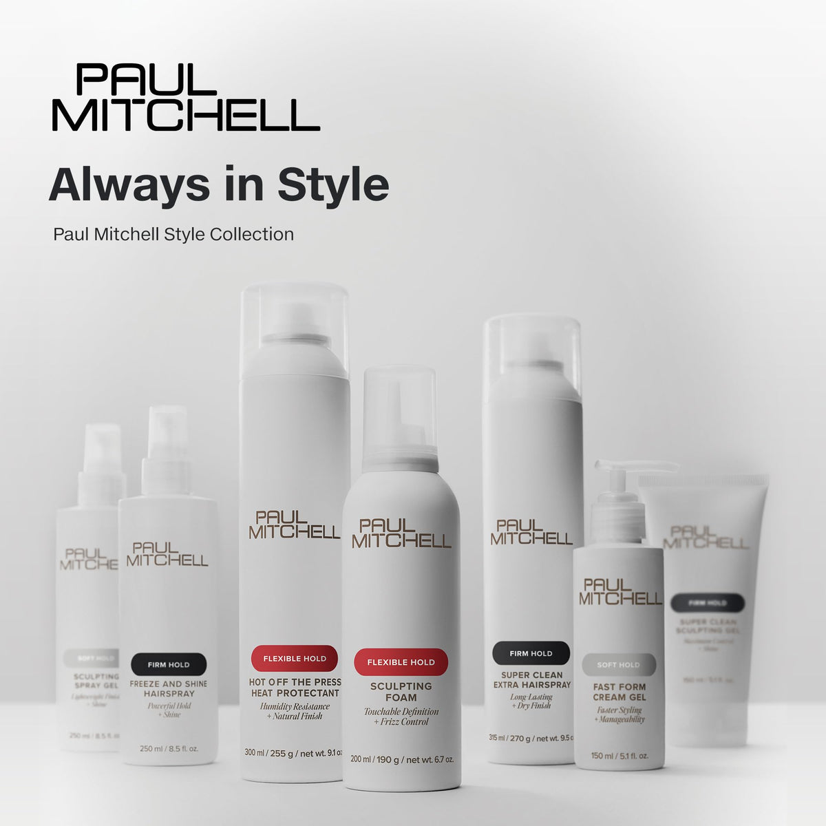 Paul Mitchell bottle on bathroom counter illustrating daily styling routine