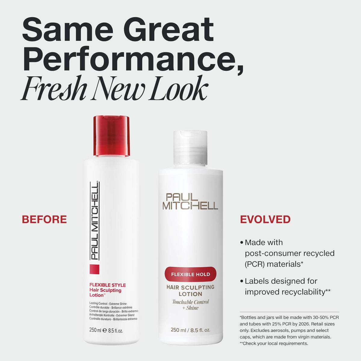 Paul Mitchell lotion being dispensed to show easy, controlled application