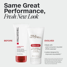 Paul Mitchell open jar close-up showing cream texture for smooth, pliable styling