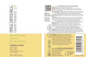 Paul Mitchell packaging with sugarcane symbol illustrating sustainable packaging