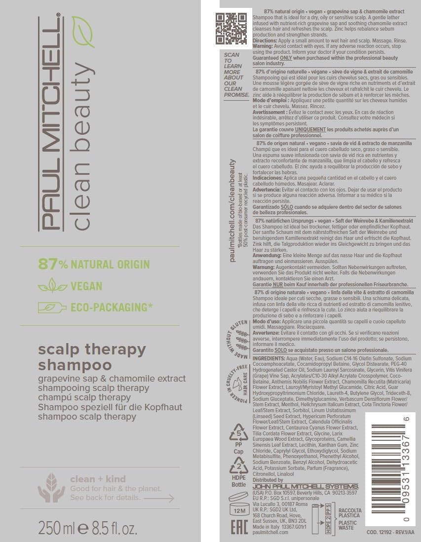 Paul Mitchell bio-based plastic bottle emphasizing reduced virgin plastic use