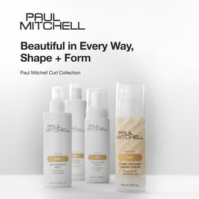 Paul Mitchell on bathroom shelf in lifestyle setting showing everyday styling convenience
