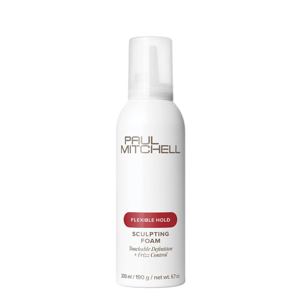 Paul Mitchell sculpting foam front bottle showing brand and benefits