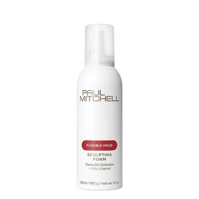 Paul Mitchell sculpting foam front bottle showing brand and benefits