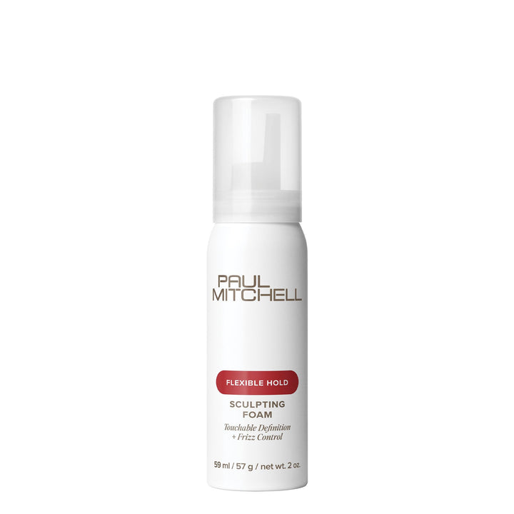 paul mitchell sculpting foam front packaging showing compact travel size and branding