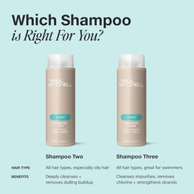 Paul Mitchell Shampoo Three paired with conditioner for better treatment penetration