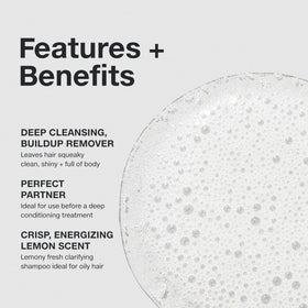 Paul Mitchell Shampoo Two rich lather on hair, demonstrates effective buildup removal