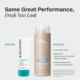 Paul Mitchell Sheer Hydration back label close-up displaying ingredients and usage details