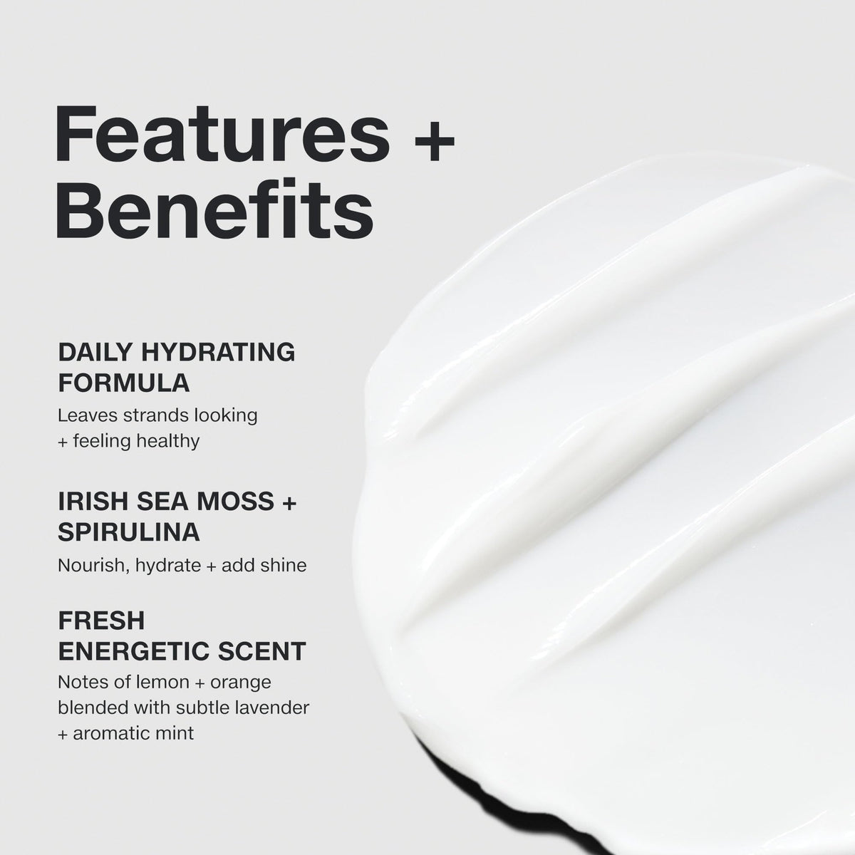 Paul Mitchell Sheer Hydration creamy texture poured on hand demonstrating smooth application