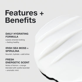 Paul Mitchell Sheer Hydration creamy texture poured on hand demonstrating smooth application