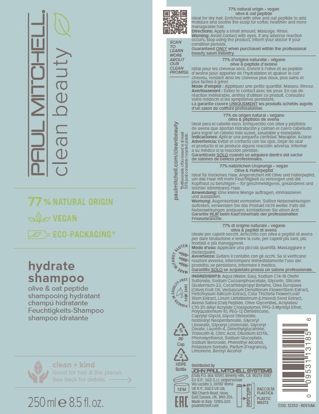 Paul Mitchell in-shower lifestyle scene showing nourished hair and manageability