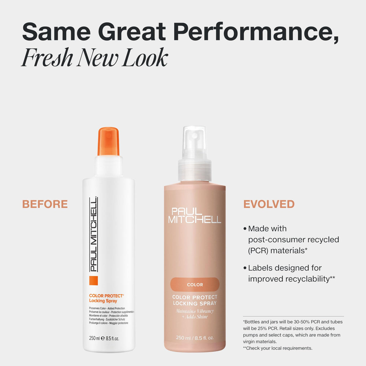Paul Mitchell spray nozzle close-up highlighting easy application and even mist