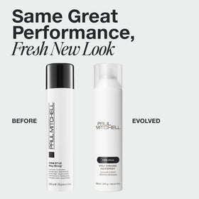 Paul Mitchell close-up of spray nozzle, precise fine-mist application benefit