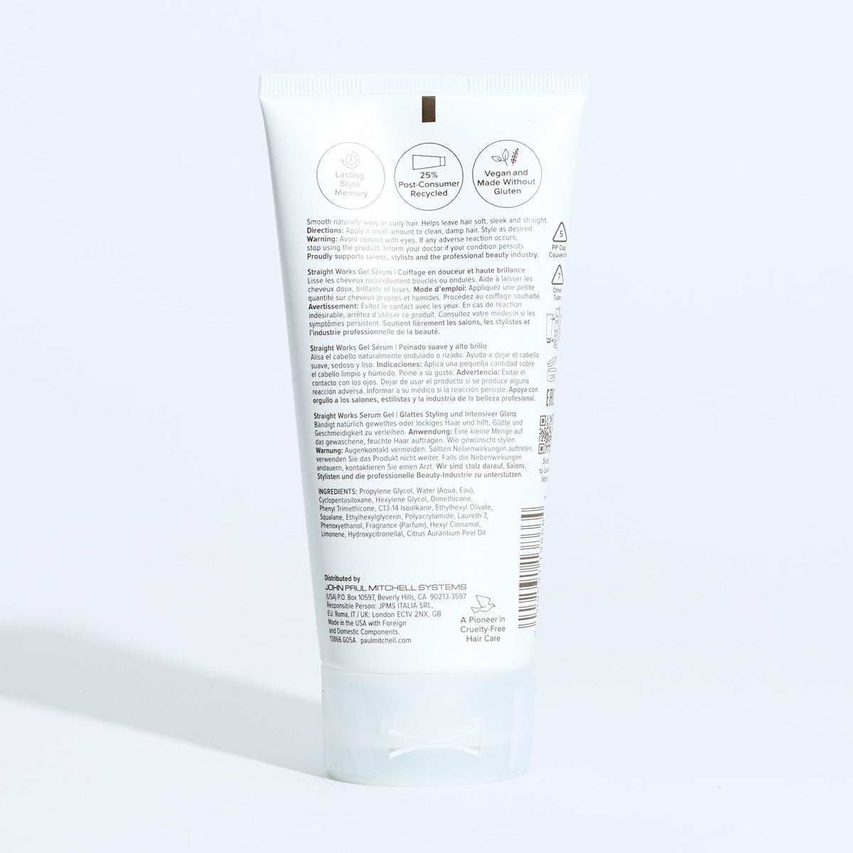 Paul Mitchell product styled on shelf showing citrus-scented lifestyle benefit
